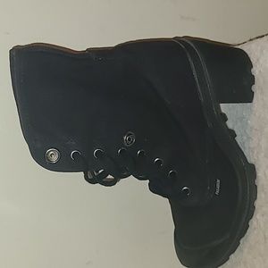 Palladium High Top/Fold Down lace up canvas boots